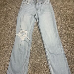 low rise 90s vintage Straight jeans